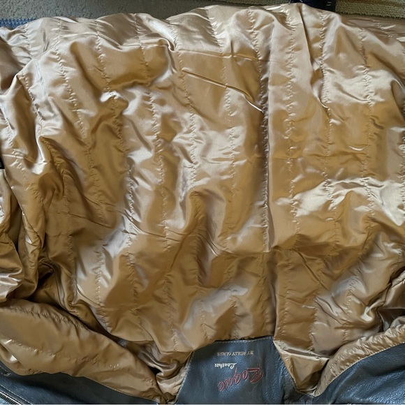 Roque Leather by Reilly Olmes Jacket - Brown. Mens: Large - Picture 4 of 13